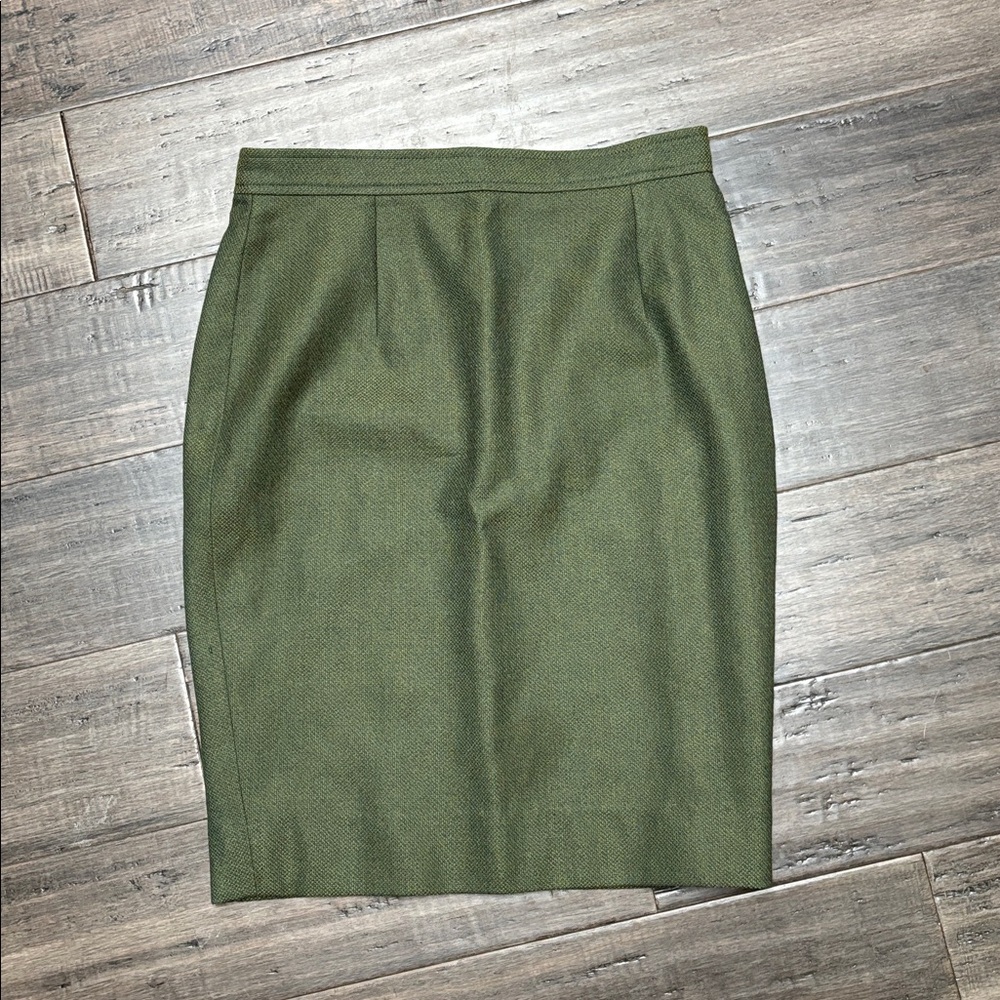Vintage Italian Green Pencil Skirt